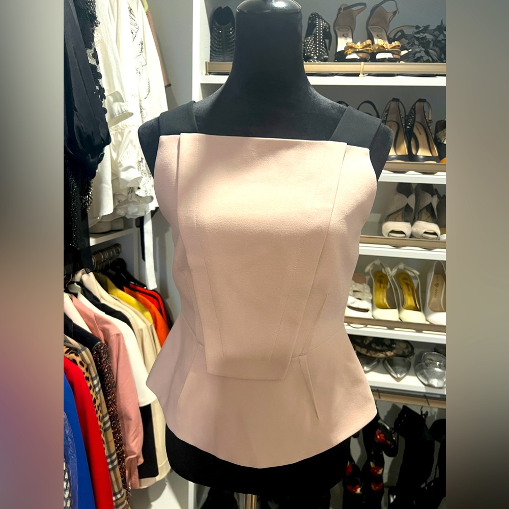 BCBGMAXAZRIA Shirt W/ Stretch Straps